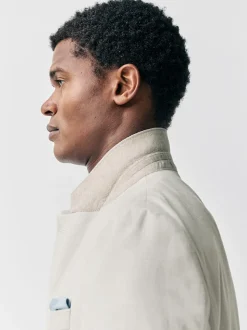 écru - Veste de costume Habillé en Lin Blend Texture