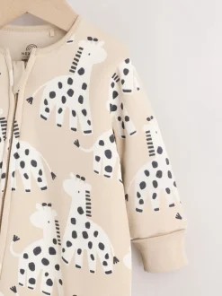 Écru girafe - 2.5 TOG Combinaison de nuit matelassée Bébé