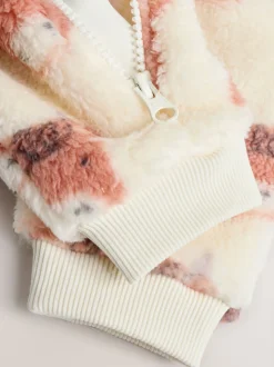 Écru Hamish - Combinaison de nuit épaisse en polaire bébé