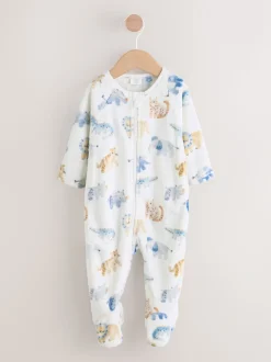 Écru imprimé safari - Dors-bien bébé pour polaire