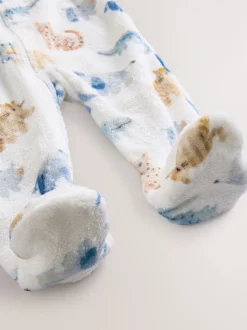 Écru imprimé safari - Dors-bien bébé pour polaire