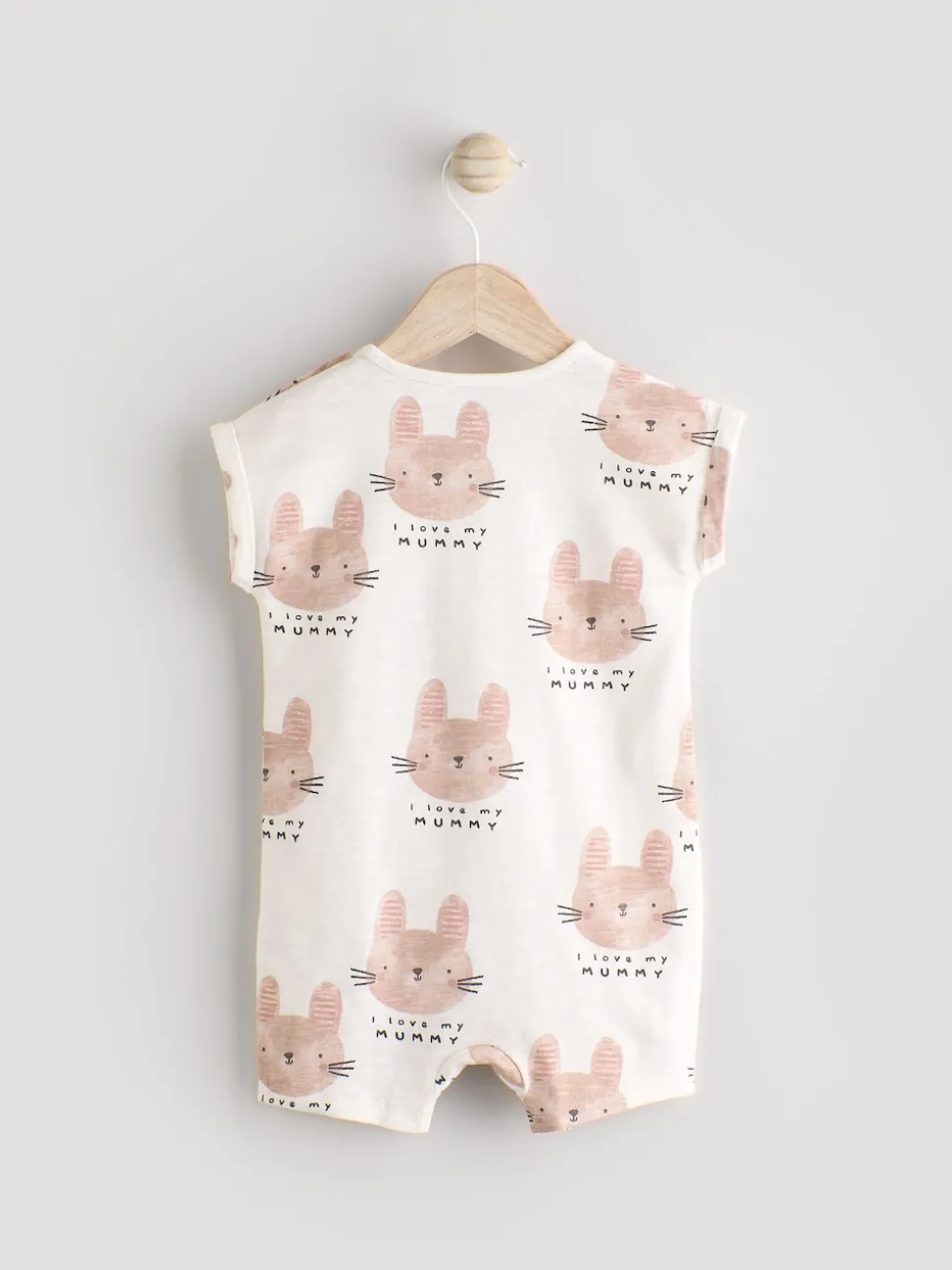 Écru J'aime ma maman - Barboteuse bébé