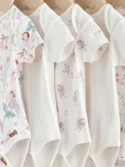 Écru motif fée - Bodysuits Manches courtes 5 Pack