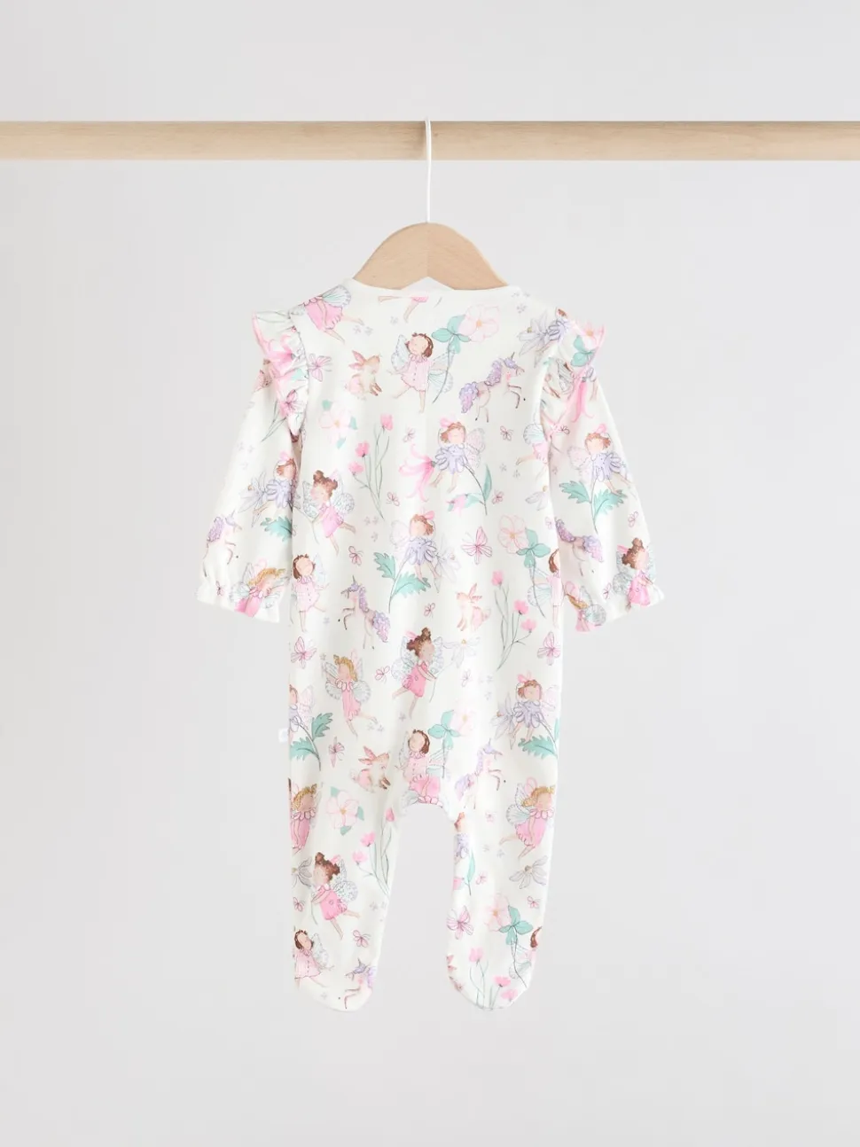 Écru motif fée - Lot de 3 dors-bien bébé à fermeture éclair bidirectionnelle (0-2ans)