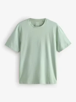 Écru/Bleu/Vert/Neutre Mushroom/Gris/Pierre - Ajustement régulier - Lot de t-shirts essentiels en coton 6