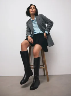 Cuir noir - Bottes d’équitation plates Forever Comfort®