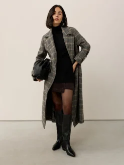 Cuir noir - Bottes Forever Comfort® à bout plat et hauteur genou