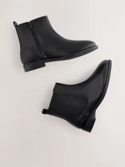 Cuir noir - Bottines Chelsea ultra confortables