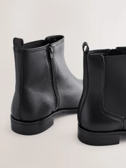 Cuir noir - Bottines Chelsea ultra confortables