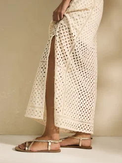 Cuir or rose - String tressé à entredoigt