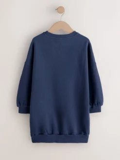 Cœur à sequins bleu marine - Robe-chaussette (3-16ans)