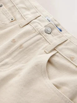 Cœur brodé écru - Jean large