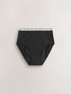 Cœur noir/rouge - Culotte pour règles abondantes 2 Pack