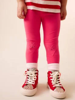 Cœur rouge - Leggings embellis (3mths-7yrs)