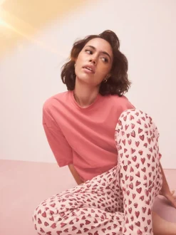 Cœur rouge - Pyjama à manches courtes