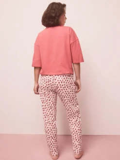 Cœur rouge - Pyjama à manches courtes