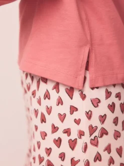 Cœur rouge - Pyjama à manches courtes