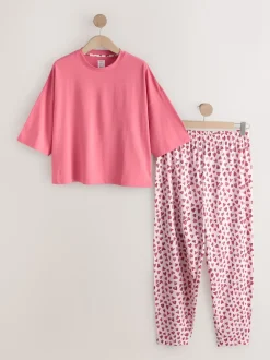 Cœur rouge - Pyjama à manches courtes