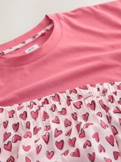 Cœur rouge - Pyjama à manches courtes