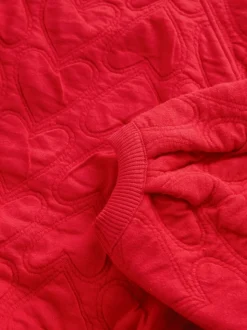 Cœur rouge - Sweat-shirt matelassé (3-16ans)