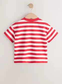 Cœur rouge - T-shirt Manches courtes (3mths-7yrs)