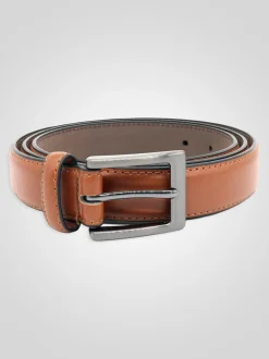 D555 ANTHONY Bord à boucle carrée cousu en faux 2.7 Ceinture en cuir d’une largeur cm