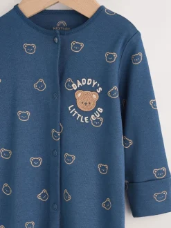 Daddys bleu marine Little Cub - Bébé Family Combinaison de nuit (0-2yrs)