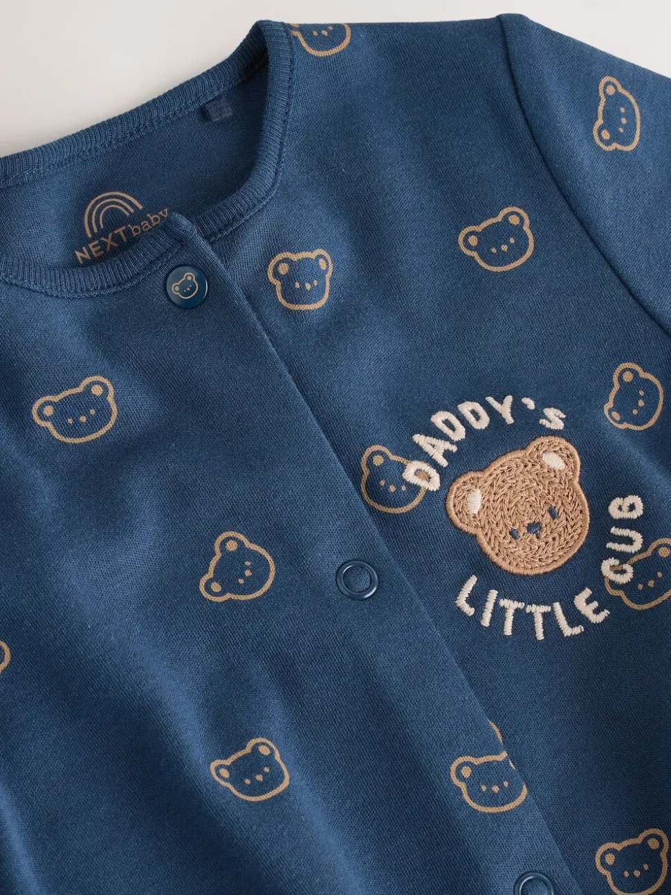 Daddys bleu marine Little Cub - Bébé Family Combinaison de nuit (0-2yrs)