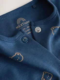 Daddys bleu marine Little Cub - Bébé Family Combinaison de nuit (0-2yrs)