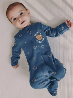 Daddys bleu marine Little Cub - Bébé Family Combinaison de nuit (0-2yrs)