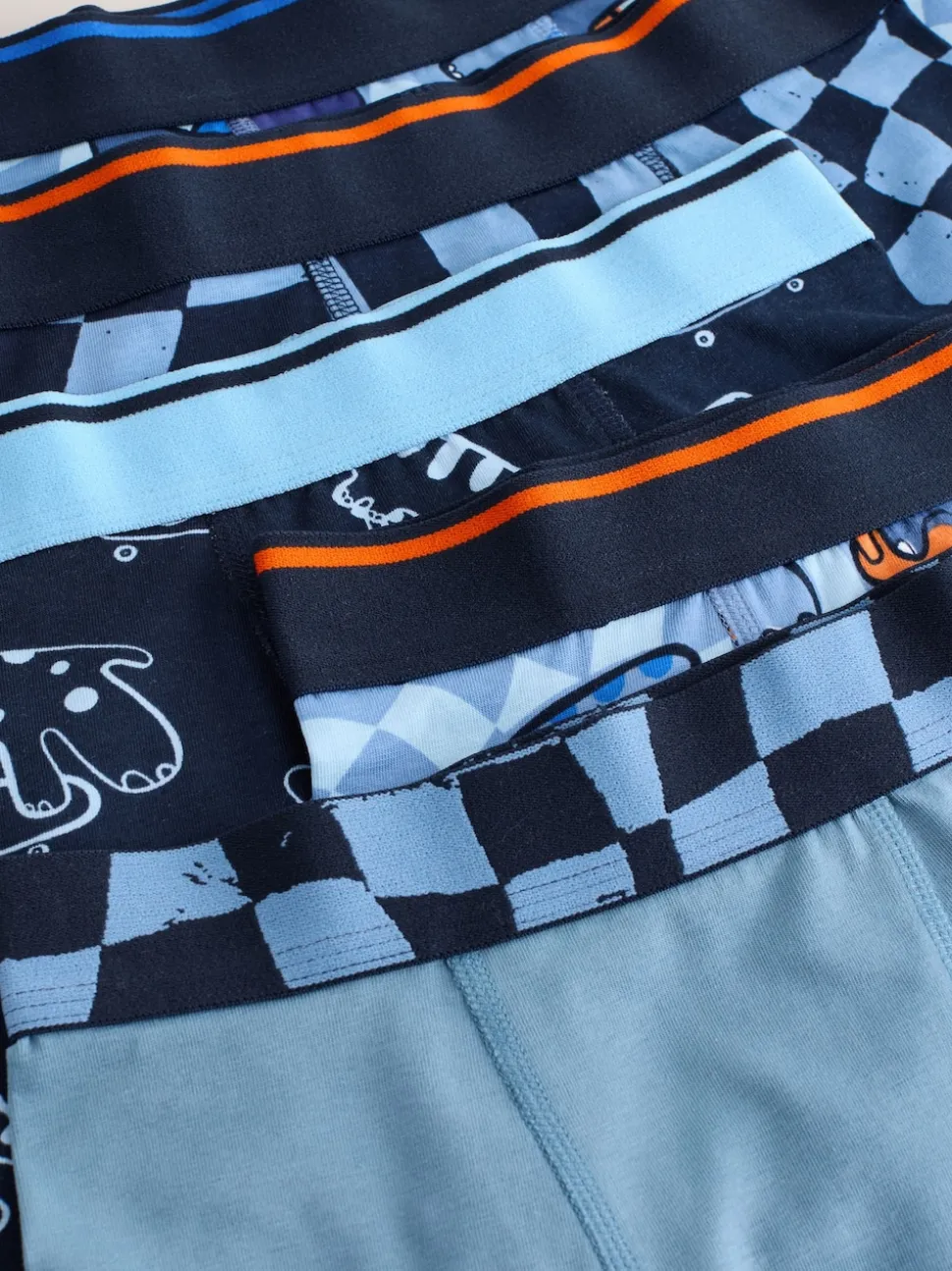 Damier Dino - Lot de 5 boxers Junior Personnage (1.5-16ans)