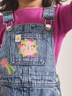 Denim - Ensemble salopette cosmique (3mois-7ans)