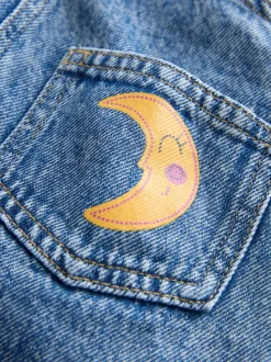 Denim - Ensemble salopette cosmique (3mois-7ans)