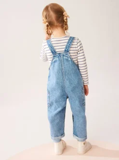 Denim - Salopette en coton 100% (3mths-7yrs)