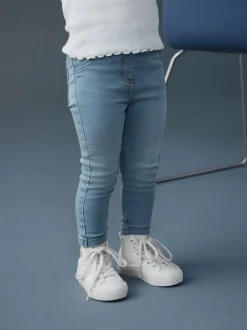 Denim bleu clair - Jeggings à taille élastiquée (3mois-7ans)