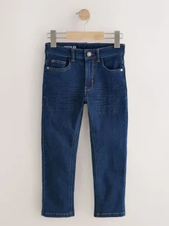 Denim bleu foncé/noir - Jean extensible, lot de 2 (3-17ans)