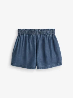 Denim Dark Wash (en) - Short boutonné (3 mois-7 ans)