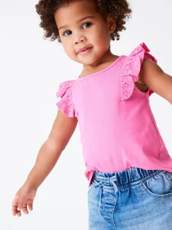 Denim Dark Wash (en) - Short à taille élastique (3mths-10yrs)