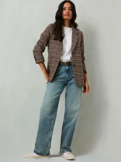 Denim délavé à l’eau de Javel - Jean droit décontracté FatFace