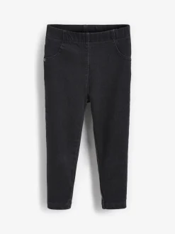 Denim noir - Jeggings à taille élastiquée (3mois-7ans)