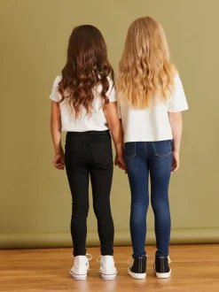 Denim noir/foncé - Lot de 2 jeggings à taille élastiquée (3-16ans)