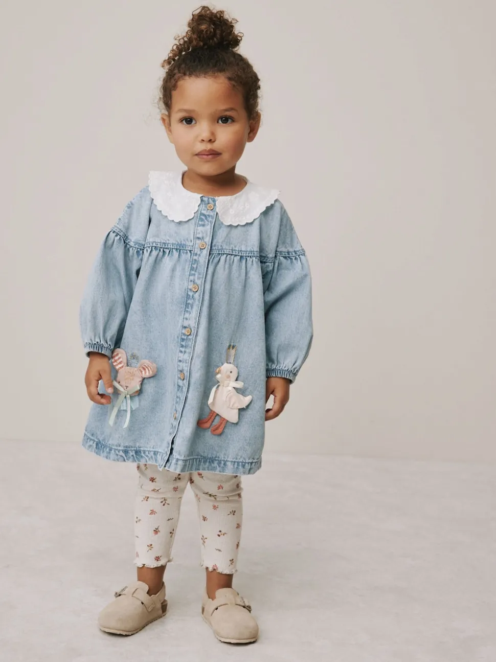 Denim Personnage - Ensemble robe chemise et legging (3mois-8ans)