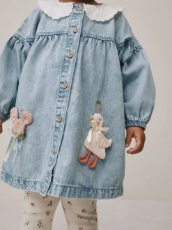 Denim Personnage - Ensemble robe chemise et legging (3mois-8ans)