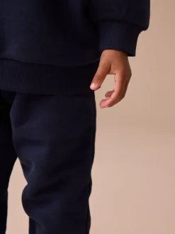 Digger bleu marine - Ensemble sweat et Joggings imprimé à Col rond (3mois-7ans)