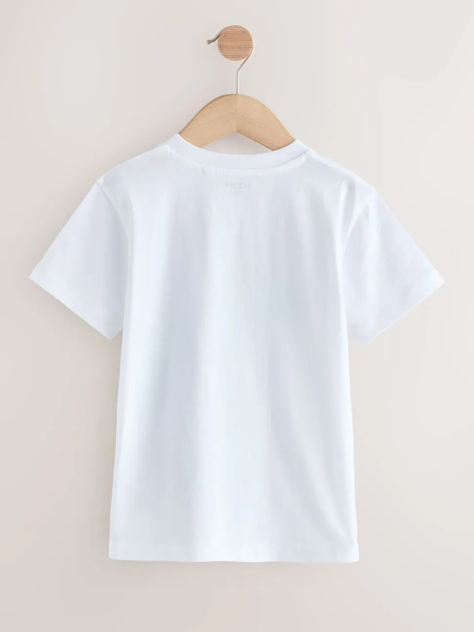 Dino blanc/bleu - T-shirt imprimé graphique à manches courtes coupe régulière (3-16ans)