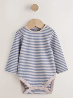 Dinosaure bleu - Ensemble salopette et body en jean bébé (0 mois-2 ans)