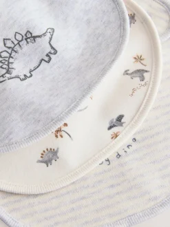 Dinosaure gris - Bébé BIBS 3 Pack