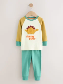 Dinosaure multicolore - Lot de 3 pyjamas Snuggle (9mois-10ans)