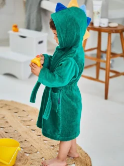 Dinosaure vert - Jojo Maman Bébé Peignoirs en coton éponge