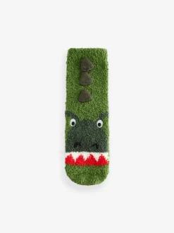Dinosaure vert - Paquet de chaussettes douillettes 2